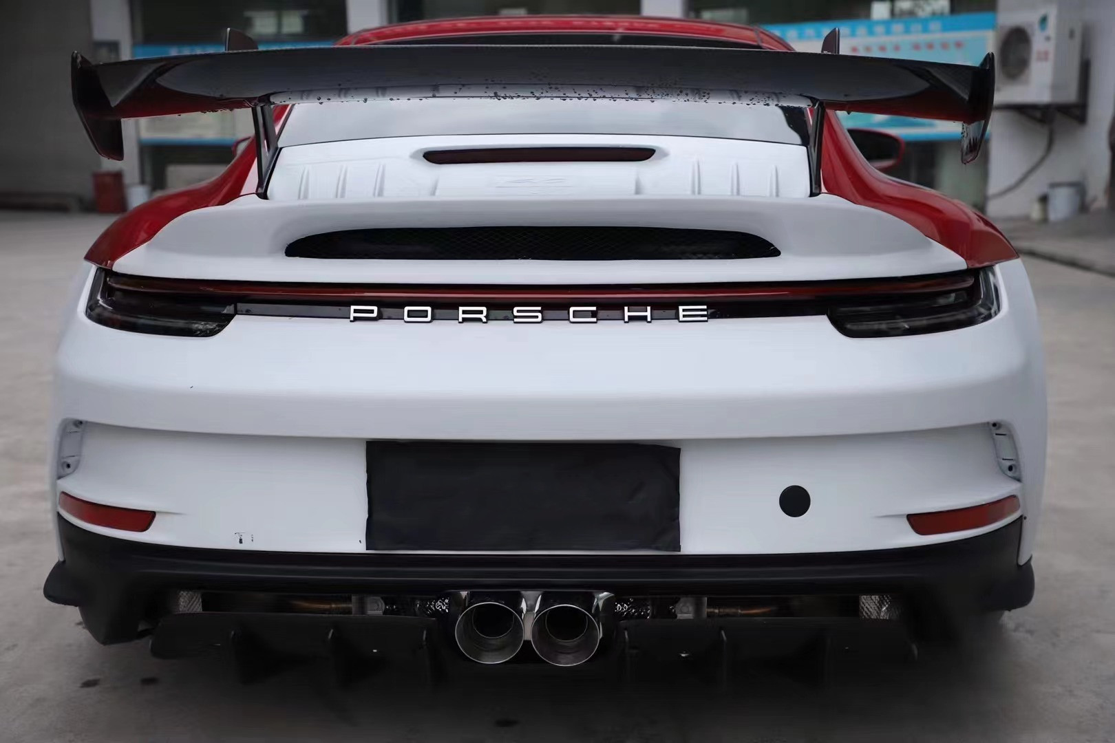 PP Plastic Material Body Kit for Porsche911 992 992 Upgraded GT3 Style Front and Rear Bumper Side Skirt Spoiler Hood Body Kit