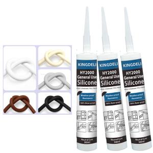 Wholesale Multipurpose Neutral Silicone Sealant , Clear Silicone Glue For Glass UV Resistant from china suppliers