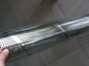 Wholesale Galvanized Steel Spiral Perforated Tube , Perforated Muffler Tubing ASTM GB DIN from china suppliers