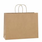 CMYK 4 Color Printing Black Brown White Kraft Paper Bags for Women Custom Order
