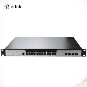 China Commercial Managed 24 Port PoE Switch 4 Port 10G SFP+ L3 Managed Switch on sale