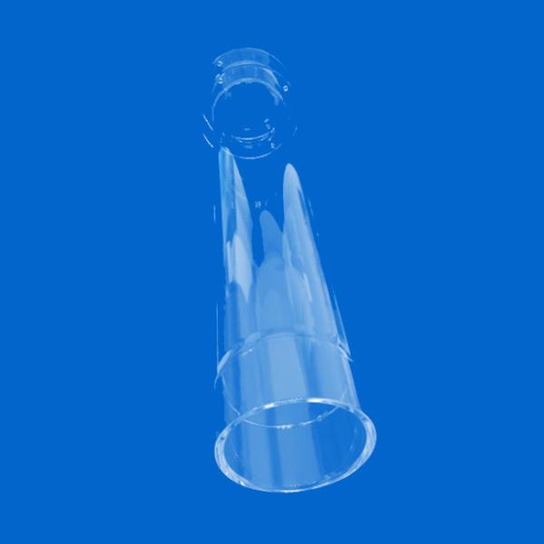 1100 Degree Quartz Furnace Tube OD 300mm Lengh 2000mm High Temperature Quartz