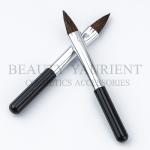 SA8000 Pointed Disposable Lip Brush lip blending brush Silver Ferrule