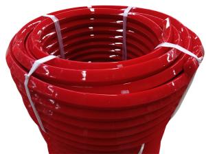 Wholesale 30m/Roll Red Color PU Ridge Top Belt , Polyurethane Pentagon Belt Wear Resistance from china suppliers