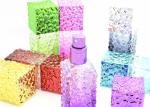 25ml Water Cube Glass Perfume Bottles , Coloured Glass Fine Mist Spray Bottle