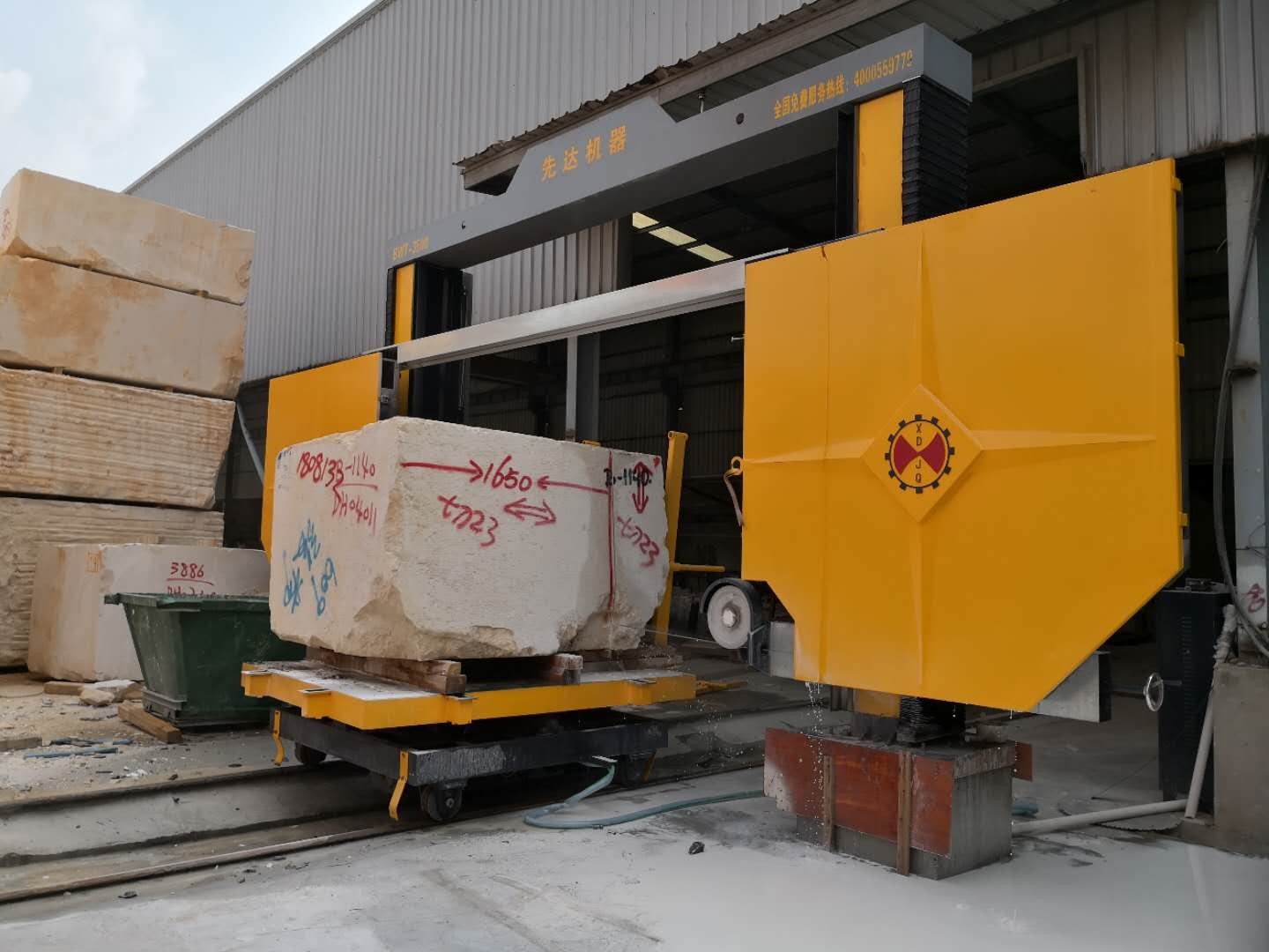 Hight Processing Percision Block Cutting Machine For Grainte And Marble
