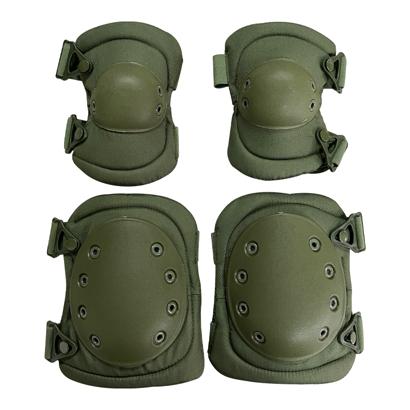 Thick Green Elbow and Knee Pads for Universal Body Protection Equipment