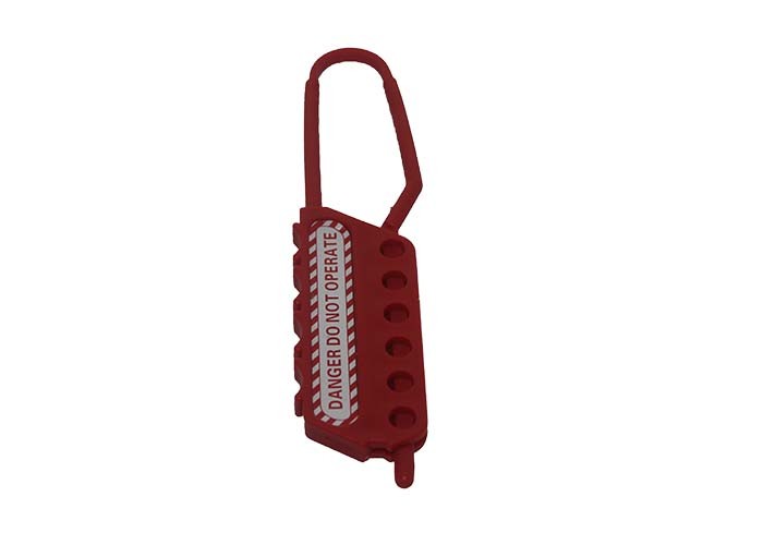 Nylon Lock Out Hasp Available 6PCS Padlocks 193 Mm Height 9 Mm Hock