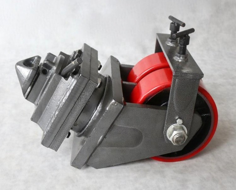 Swivel Rigid Style Heavy Duty Double Wheels Caster with Twist Lock Ensures Smooth Movement of ISO Shipping Containers
