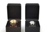 Brown PU Leather Watch Packing Box Customized Size with Velvet Pillow
