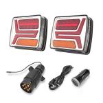 Rechargeable Wireless Trailer Lights 4.2V Magnetic Tail Light Kit IP67