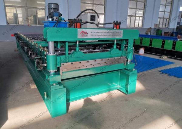 Hydraulic 5.5kw Corrugated Iron Making Machine 50HZ Glazed Tile Forming