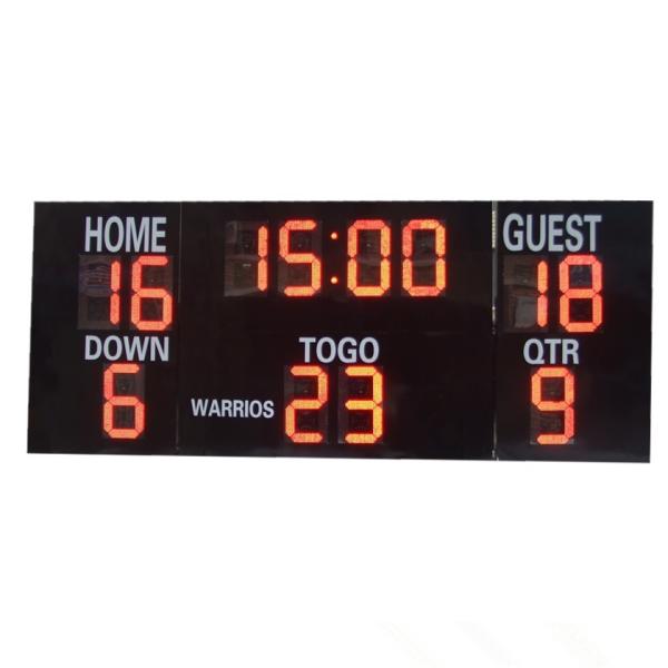 LED Electronic Sports Scoreboard , Multi Sport Scoreboard Front Face UV