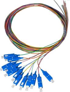 Wholesale SC FC LC ST 12 Color 0.9mm G657A1 OM5 Fiber Pigtail from china suppliers