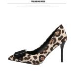 ZM034 929-23 Spring New Sexy Leopard High Heels Women'S Stiletto Shallow Mouth