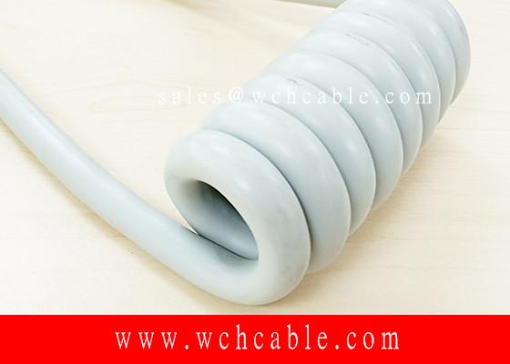 Long Flex Life Low Voltage PVC Spiral Cable Sheath Polyurethane PUR UL758 /