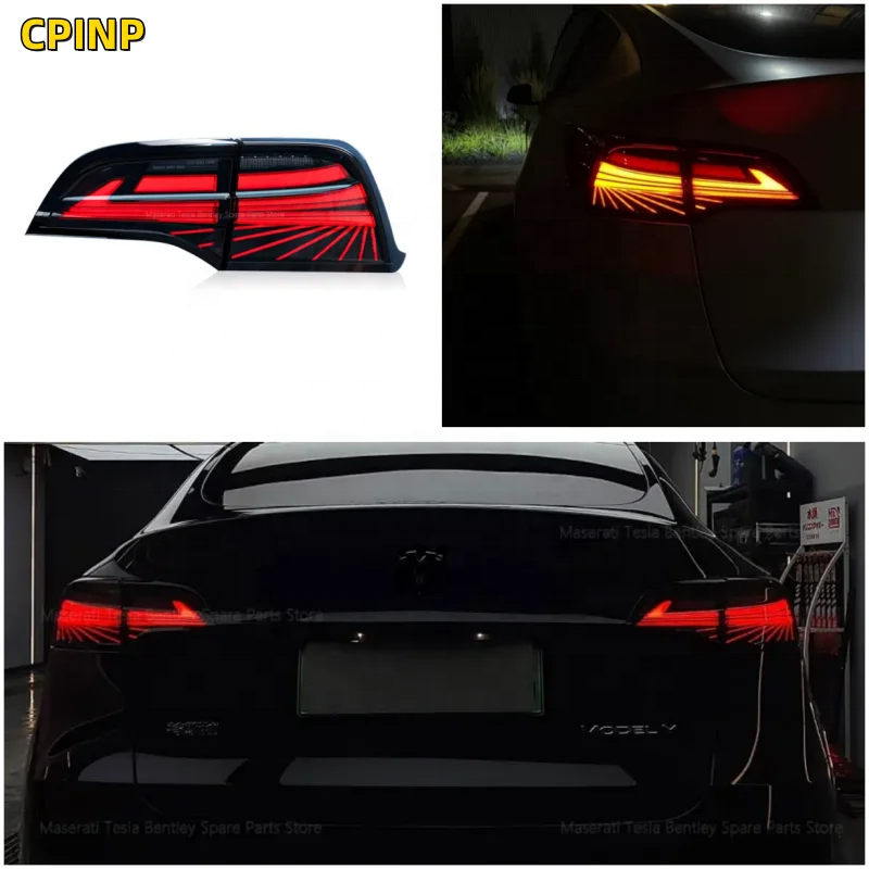 2019- Model 3 Model Y Taillight Assembly Modification Phantom Led Rear Tail Light For Tesla