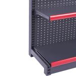 Grocery Shop / Supermarket Steel Rack , Customized 5 Tier Metal Shelving
