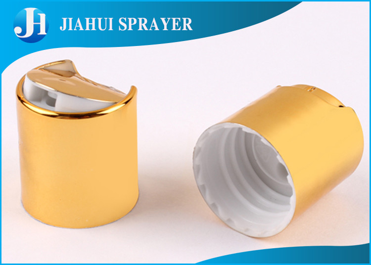 Aluminum Plastic Cosmetic Bottle Caps / Commercial Shampoo Bottle Cap Eco - Friendly