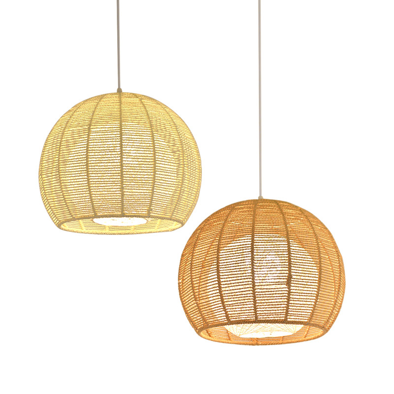 Rattan weaving bamboo Pendant Lamp For Indoor Home Lighting Fixtures (WH-WP-19)