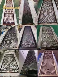Wholesale Many Style Rose Gold Bronze Gold Color Stainless Steel Room Divider Decoration Hotel ,home from china suppliers