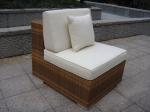 Indoor / Outdoor Rattan Furniture , Cane Corner Sofa For Meeting Room