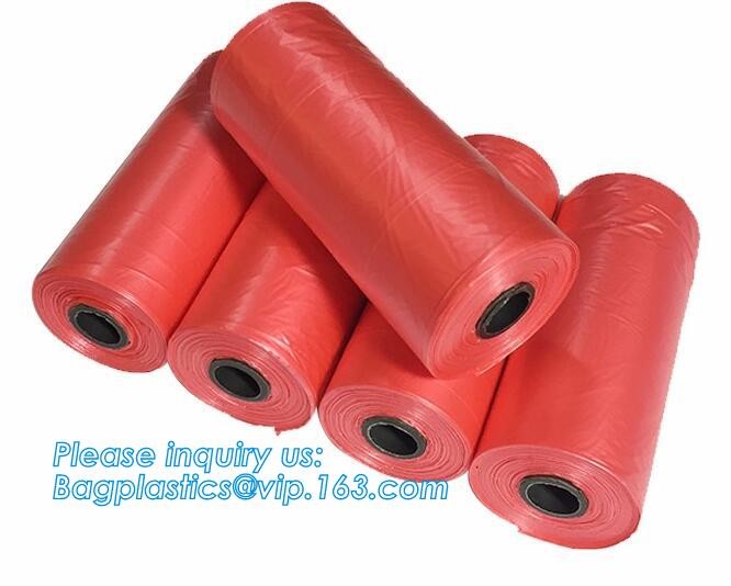 Garbage bag Dog poop bags T-shirt Plastic bag Laundry bags trash bag Nappy Sacks Produce bag die cut/loop handle bags Dr