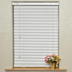 China 50mm aluminum venetian blinds for windows with steel headrail and bottomrail on sale