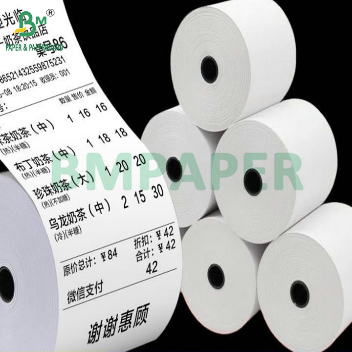 High Whiteness 48gsm 55gsm Thermal Receipt Paper Jumbo Roll 