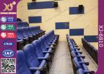 Fabric Upholstery Soft Padded Stadium Theater Seating With OEM Logo Sew On Back