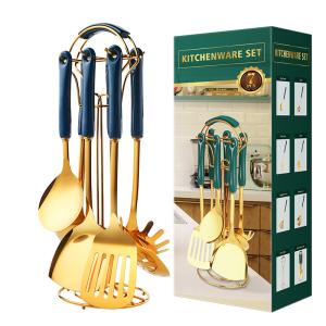 Wholesale Ceramic Stainless Steel Kitchen Utensils Set Nordic Style For Cooking from china suppliers