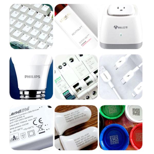 Pulsed Fiber Optic Laser Engraving Machine , Plastic Laser Marking Machine 110*110mm ISO
