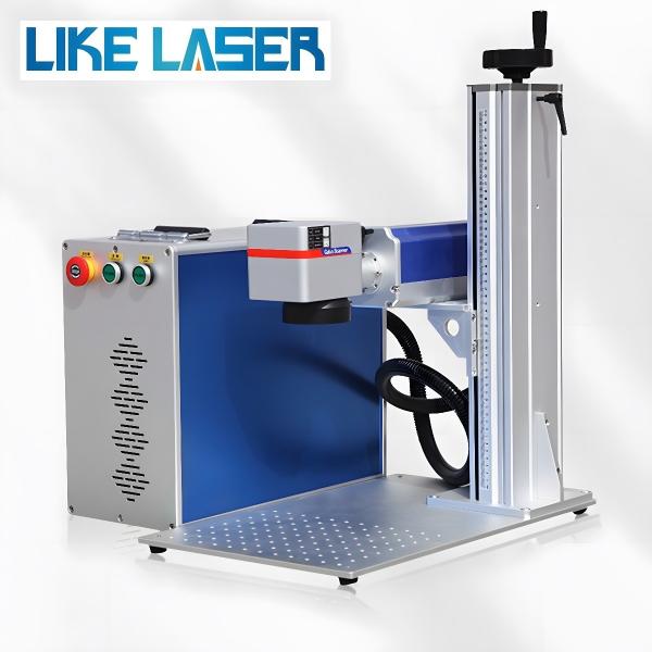 Split Fiber Laser Marking Machine for Copper Stainless Steel Working Accuracy 0