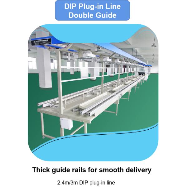 SMT 2.4 Meter 3 Meter automatic conveyor Dip Insertion Line electronics machine