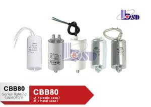 Wholesale Professional CBB80 Light Capacitor Lamp Capacitor CE UL Certificate from china suppliers