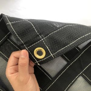 Wholesale 10oz Black Breathable Ventilation 1000D*1000D PVC Mesh Tarp Fabric For Truck from china suppliers