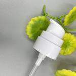 0.25ML/T Cream Pump Dispenser 24/400 White AS Clear Cap SS316 Spring Outside