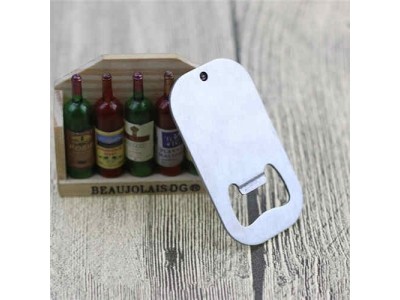 Engraved Blank Stainless Steel Dog Tag Keychain Bottle Opener,Personalized blank stainless steel dog tag beer bottle op