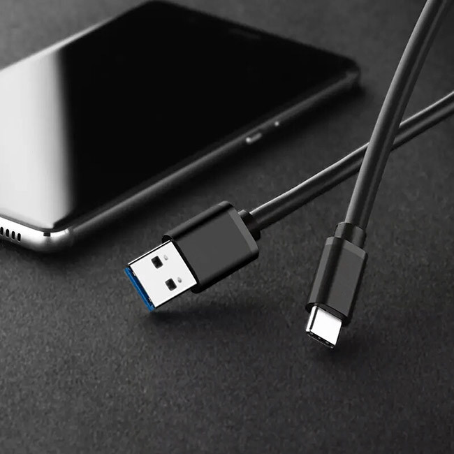 TypeC Mobile Phone Charging Cable 1 Meter TO OD4.3MM USB3.0