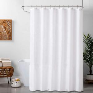 Wholesale White Wholesale PEVA Plastic Waterproof Thick Bathroom Shower Curtains With Hooks from china suppliers