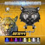 Black Tiger Molding White Yellow Flash Bulb Motorbike LED Headlight External