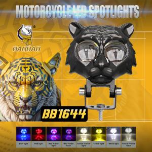 Wholesale Black Tiger Molding White Yellow Flash Bulb Motorbike LED Headlight External Install from china suppliers