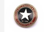 Round Shape Hard Enamel Lapel Pins Brass / Zinc Alloy / Iron Material
