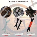 Bike Repair Tool Kit - 16 in 1 Bicycle Multitool Mountain Bike Tool Cycling