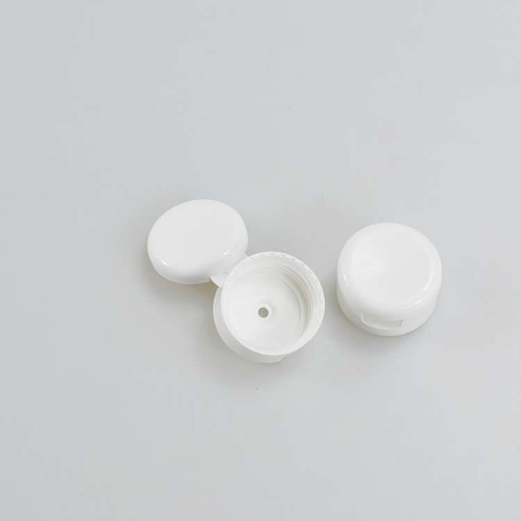 PP Plastic 32mm White Flip Top Cap for Cosmetic Packaging Screw Cap Plastic Lids