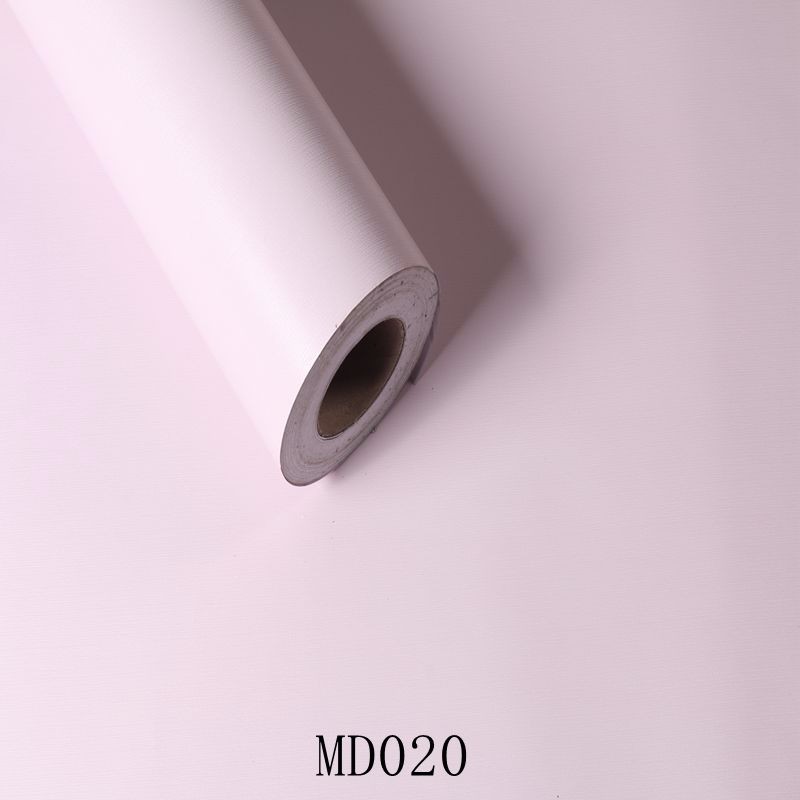 Vinyl Wallpapers 3D Texture Korean Design Mildew Proof Solid Color PVC Adhesive Wallpaper Wall Sticker Furniture Sticker