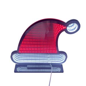 Wholesale LED Light Strip Multilayer Mirror Neon Abyss Mirror Art Signs for Christmas Decoration from china suppliers