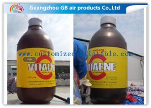 Wholesale Giant Bottle Outdoor Inflatable Advertising Signs Strong PVC Tarpaulin from china suppliers