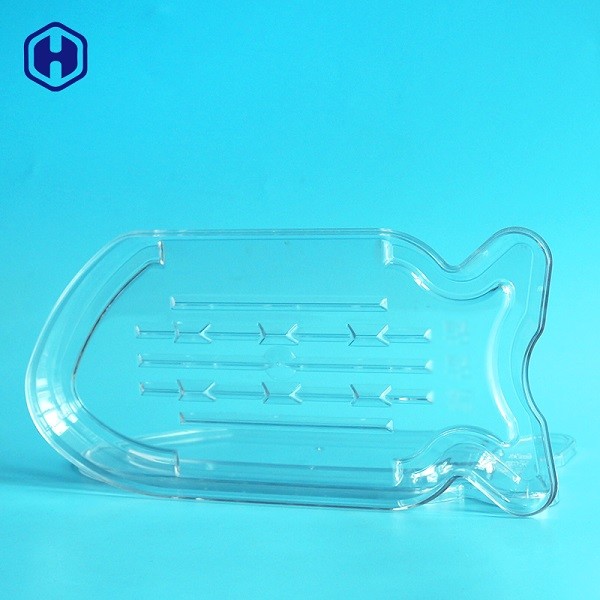 6oz Fish Shape PET Packaging Box Home Kitchen Eco Friendly