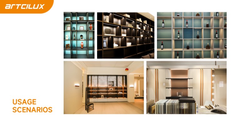 Oblique Reflection Luminescence Design LED Light Aluminium Profile A220EA